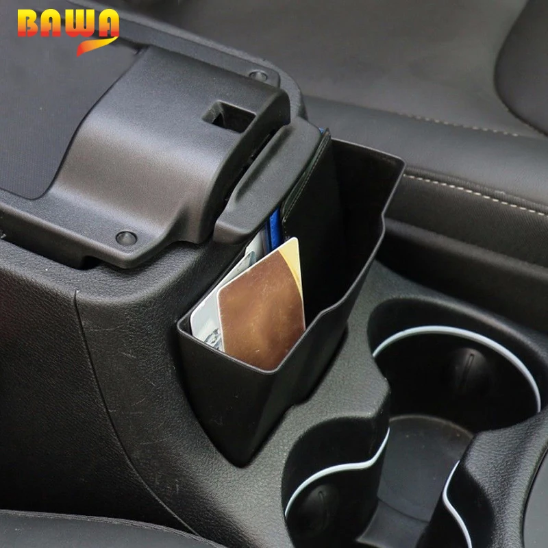 

BAWA ABS Multifunctional Car Seat Armrest Box Storage Organizer Box for Jeep Cherokee 2014+ Stowing Tidying Accessories