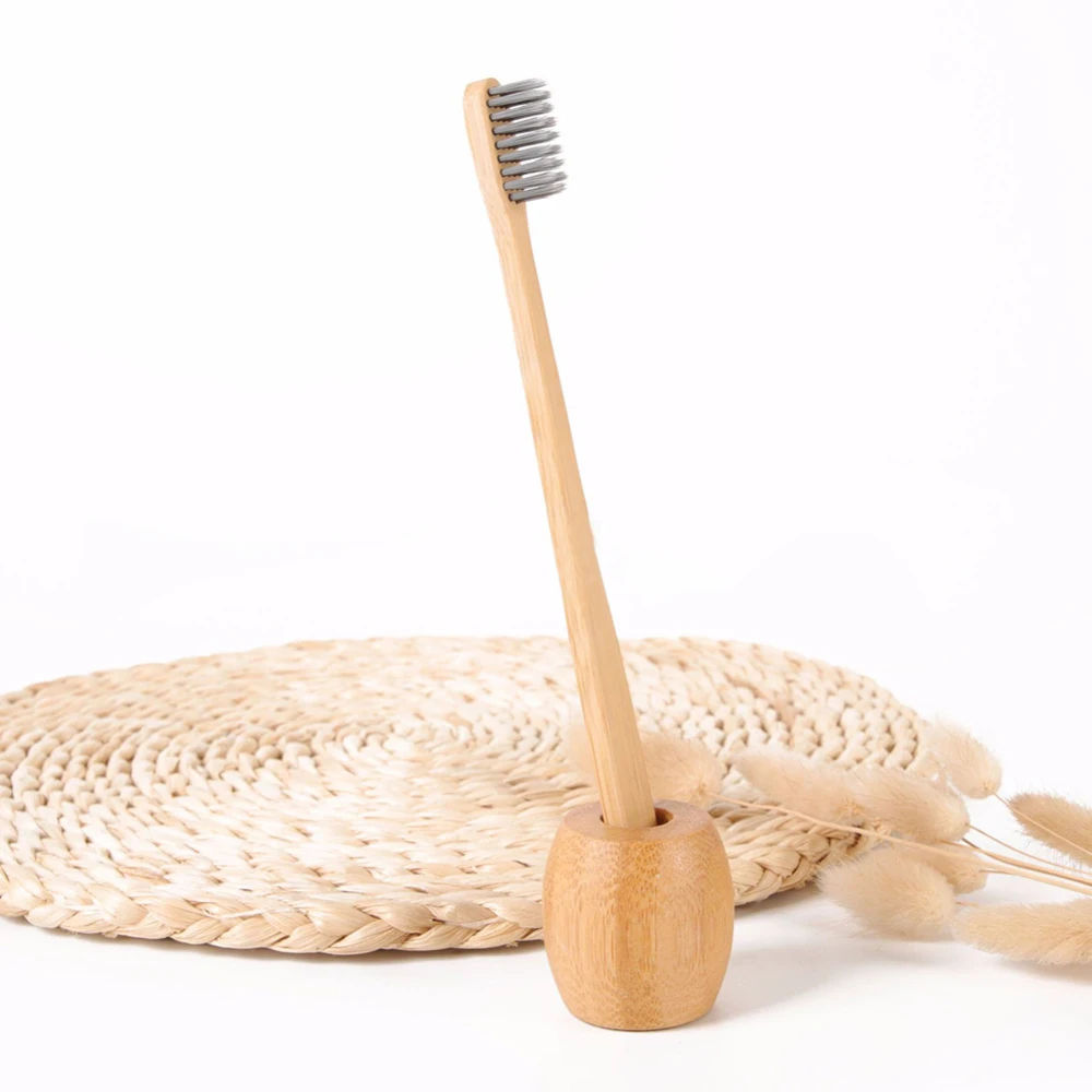 

Bamboo Toothbrush Novelty Wooden Teeth Brush soft-bristle Bamboo Fibre Wooden Handle Bamboo Tube Charcoal Set
