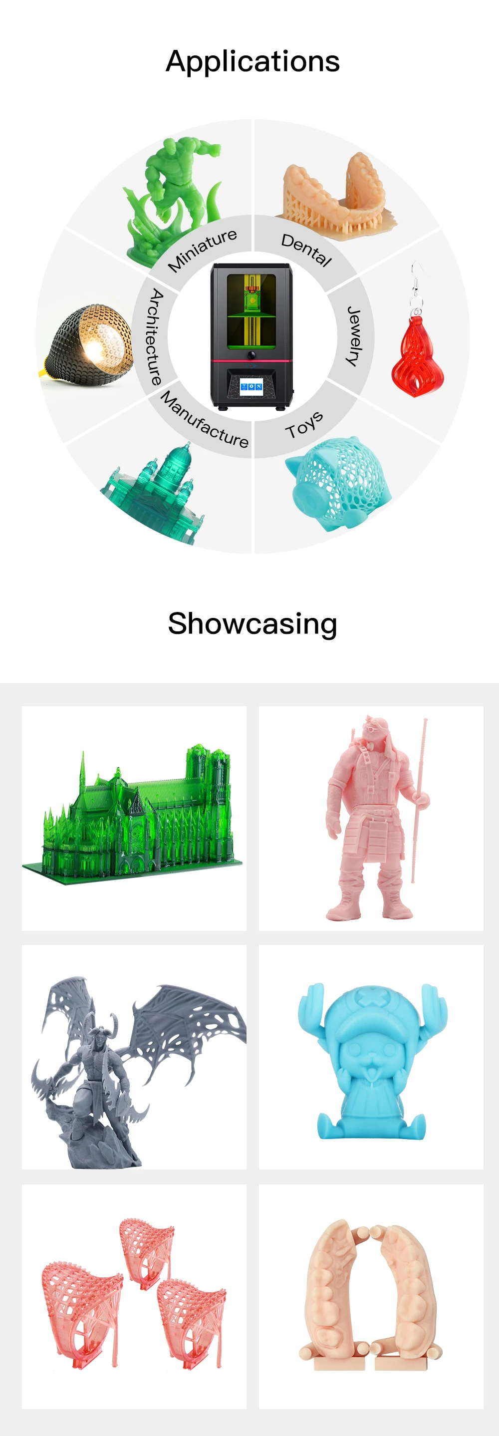 ANYCUBIC Фотон растительный полимерный комплект 3d принтер УФ lcd 2K экран размера плюс Impresora 3d Drucker Impressora UV смола