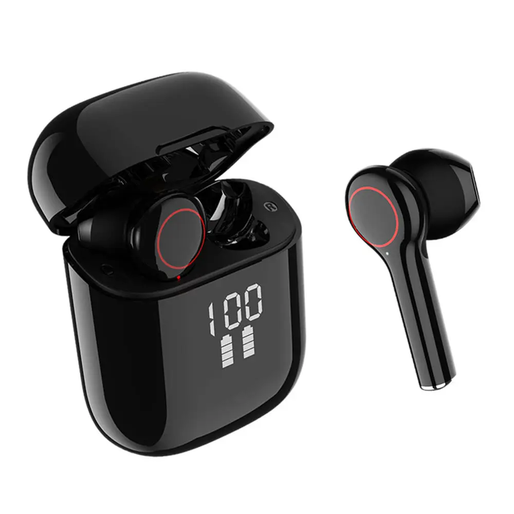 

Stylish Touch Display Noise Reduction Workout Running Earphone (Black)