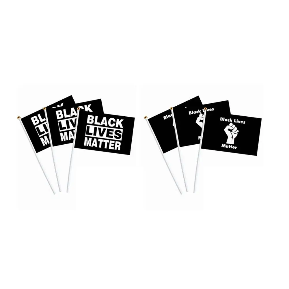 

100PCS BLACK LIVES MATTER Flag Banner Supplies 14x21cm For Outdoor Sport