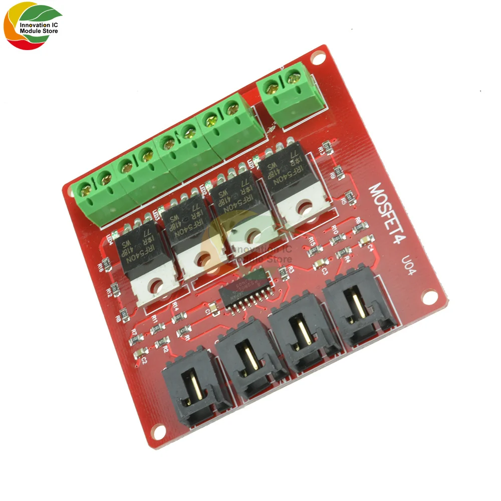 Четырехканальный 4-канальный модуль переключения МОП-транзистора с кнопкой IRF540