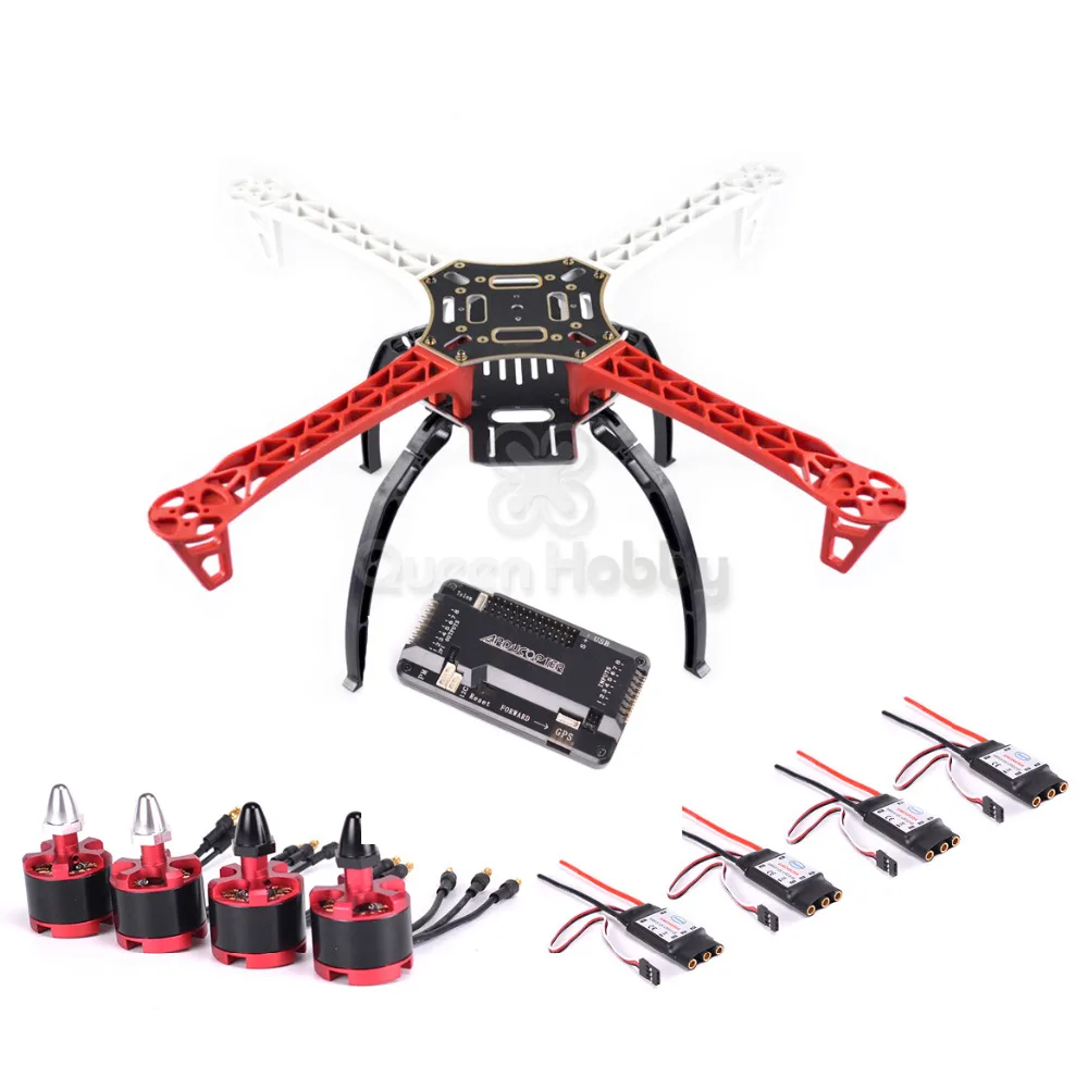 

F450 450 Quadcopter MultiCopter Frame kit W/ Black Tall Landing Gear Skid APM2.8 2212 920KV 30A Simonk Esc 1045 Prop