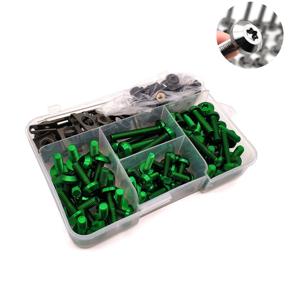 Для Kawasaki ZX9 ZX6 ZX9R ZXR400 ZZR600 ZX10R ZX12R ZX6R универсальные болты для обтекателя мотоцикла