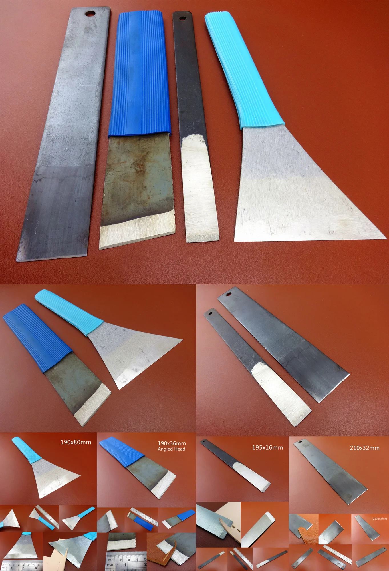 3 вида кожевенное ремесло быстрый стальной нож для заготовки резак Мясницкая