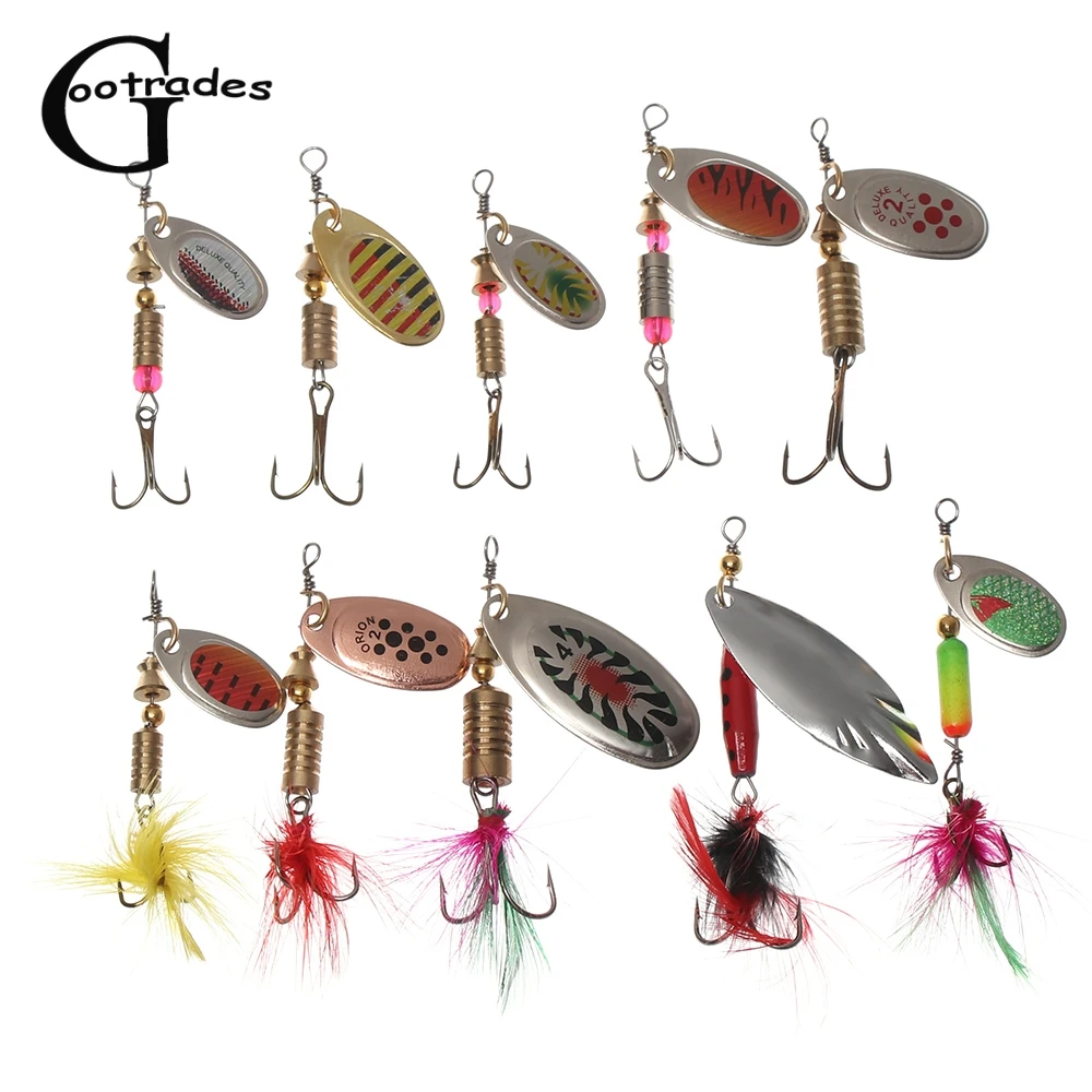 2 шт. вращающаяся блесна-ложка приманка для рыбной ловли металлическая с