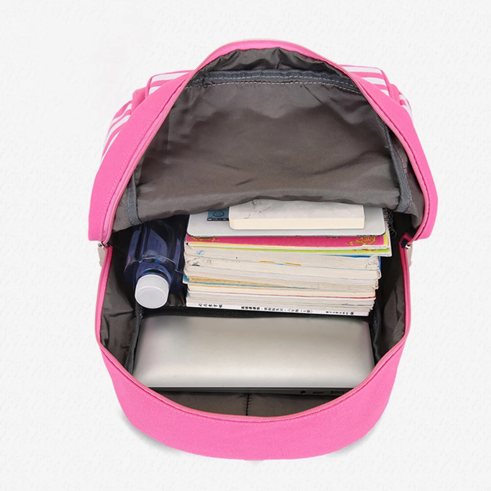 2020 модный рюкзак в полоску с вышитыми буквами школьный Наплечная Сумка mochilas bonitas