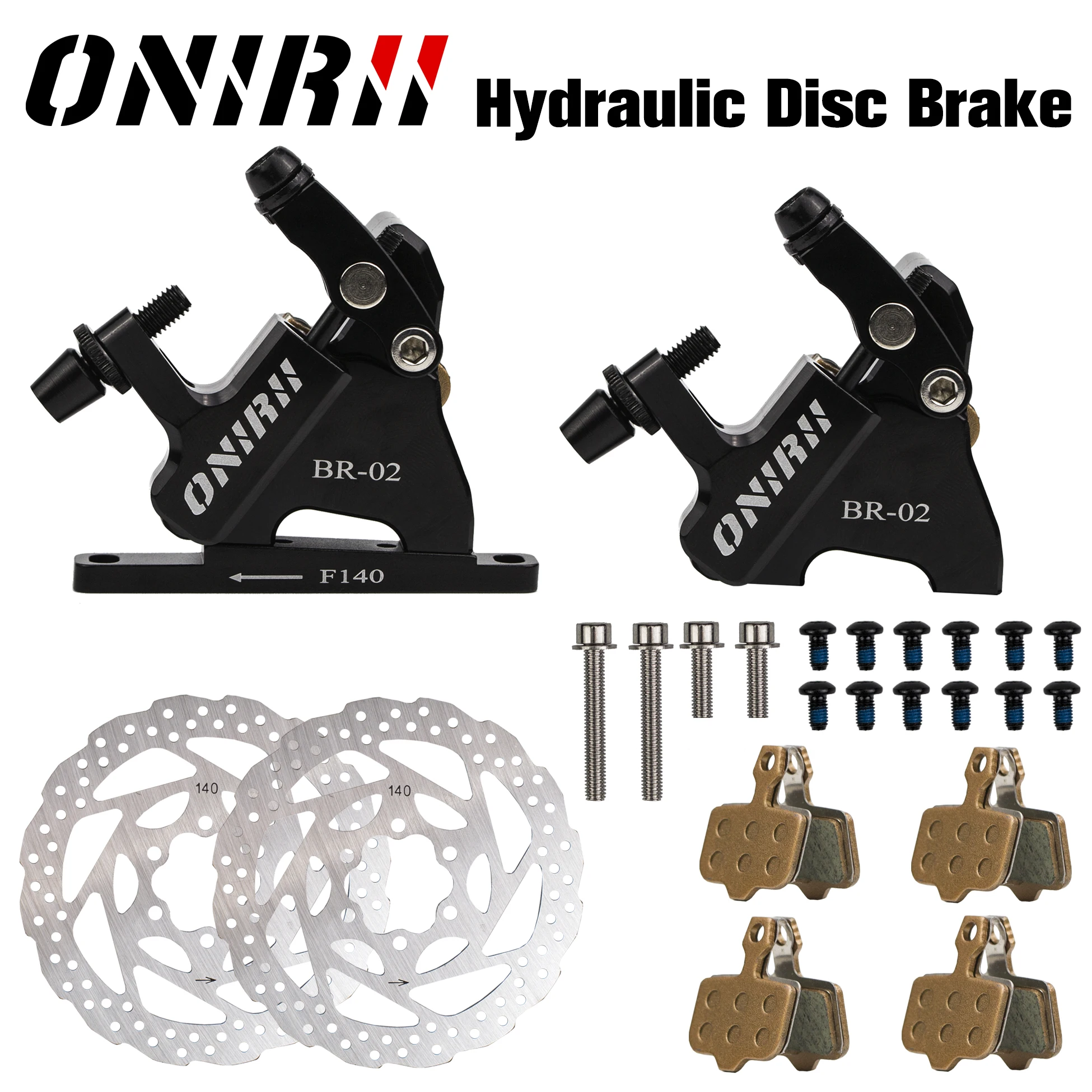 

ONIRII BR-02 Road Bicycle Cable Actuated Hydraulic Disc Brake CNC For Line Pulling BIKE CX Gravel CycloCross Brake Caliper Parts