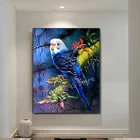 Алмазная 5D картина сделай сам, животное, попугай, лес, птица, пейзаж, полная выкладка, стразы, мозаика, алмазная вышивка TT3154