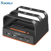 nworld hard drive base idesata mobile hard disk case usb external card reader dual hard disk drive docking station