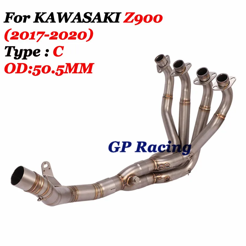 Slip On выхлопных газов для KAWASAKI Z900 2017-2020 мотоциклетные полной выхлопной системы