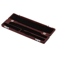 hk lade flute hard mahogany case 17 holes flute protective carry case shockproof with velvet inside