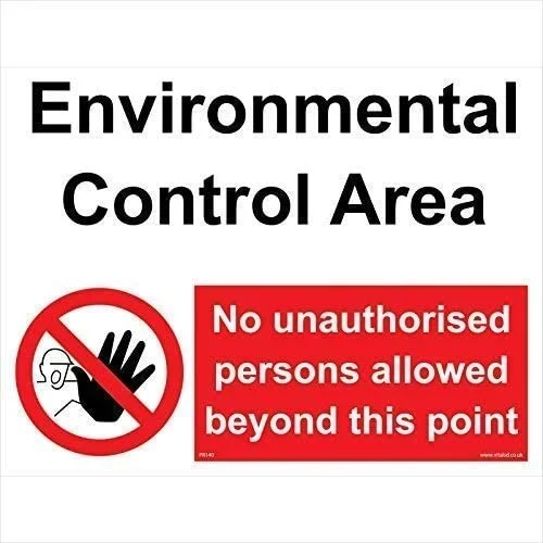 

Engineer Grade tin Sign ,Prohibition Sign Environmental Control Area,Aluminum,Vintage Look Reproduction Aluminum Metal Sign