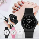 Женские часы Gaiety высокого качества, новые черные силиконовые простые ультратонкие Модные кварцевые часы с маргаритками и браслетом