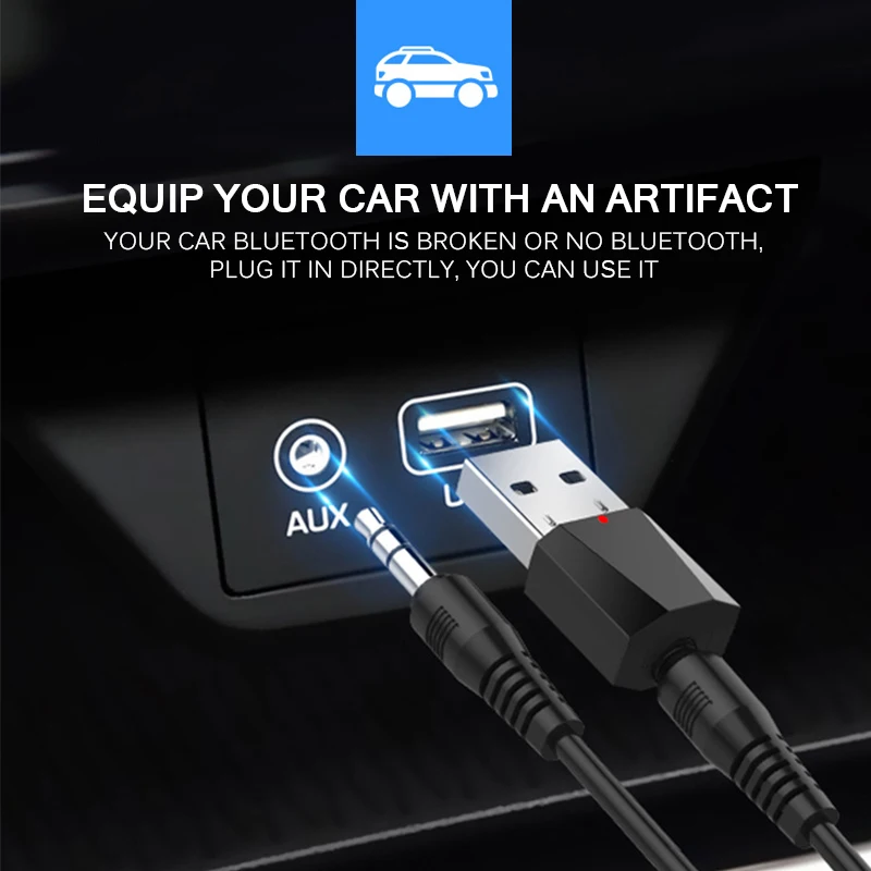 Vingtank аудио Bluetooth передатчик приемник автомобильный AUX кабель комплект