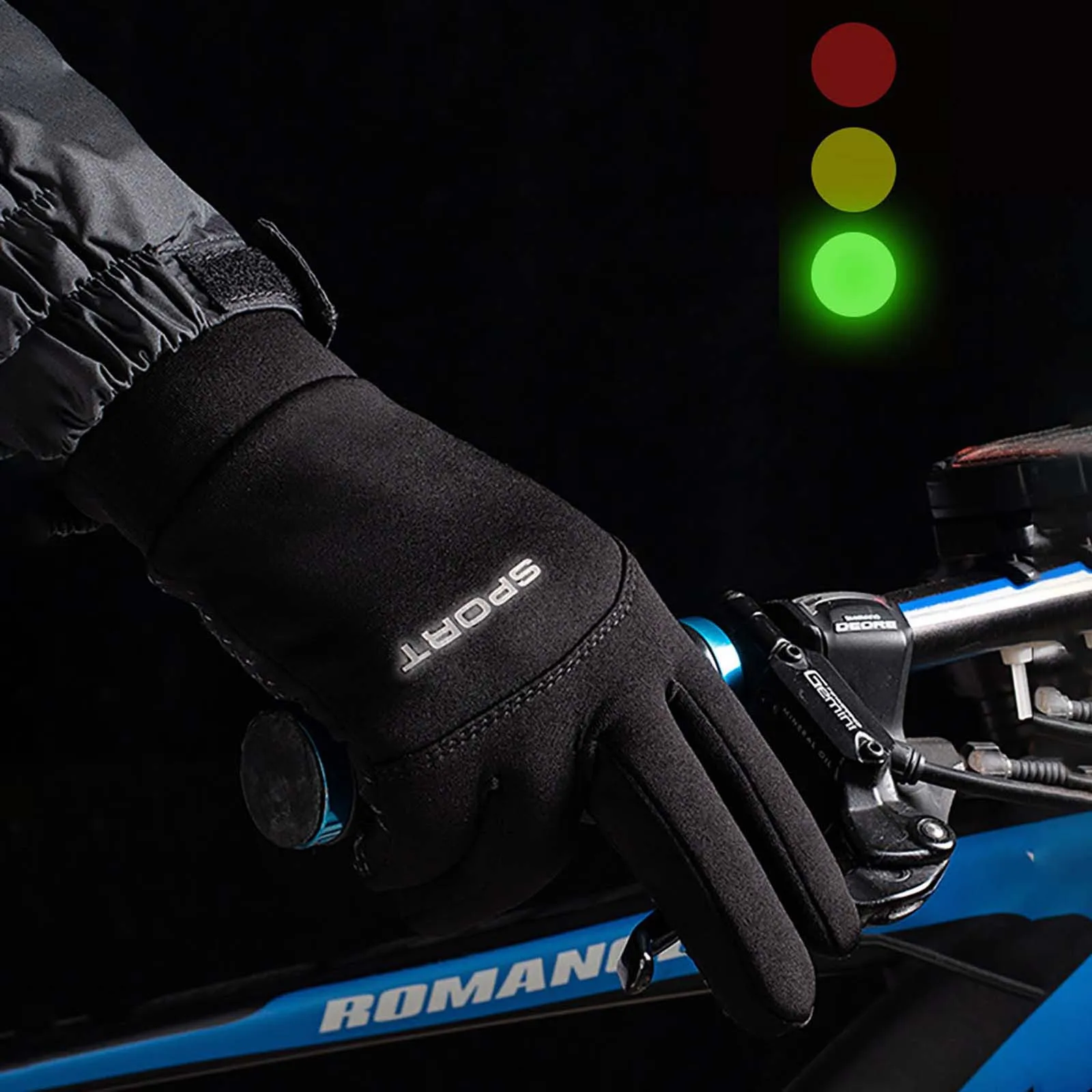 Теплые перчатки зимние варежки открытый механизм ветрозащитный Тач-скрин для