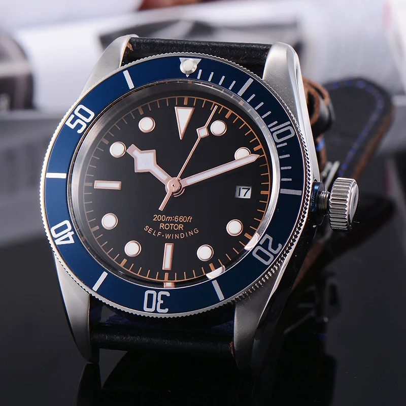 Мужские автоматические механические часы с сапфировым стеклом 41 мм|Мужские часы|