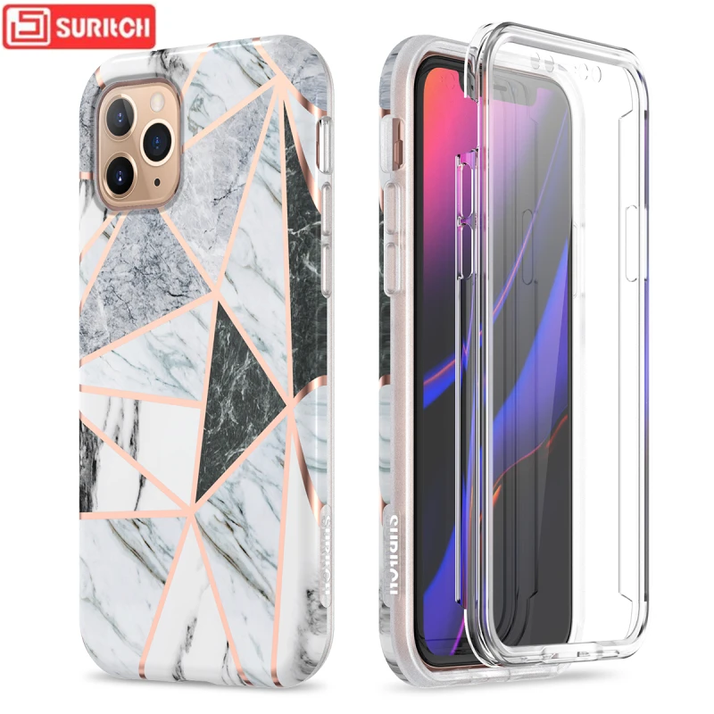 

Marble Case For iPhone 11 pro Xr X Xs Max Case 2 in 1 Soft TPU Full Protective Shockproof Cover For iPhone 7 8 Plus Clear Case