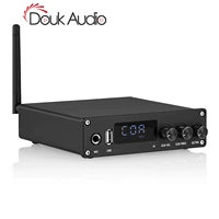 douk audio hifi bluetooth 2 1 channel digital amplifier hdmicoaxopt home audio amp wmic input usb music player