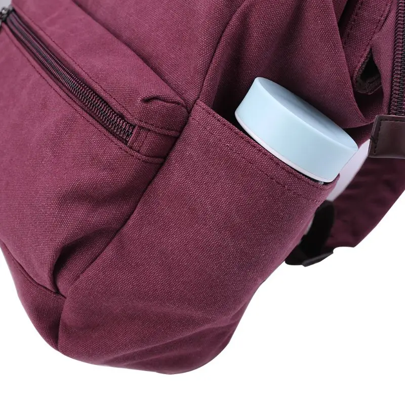 

THINKTHENDO Women Men Canvas Backpack Schoolbag Vintage Rucksack Travel Daypack Luxury Women Bags Designer 2018