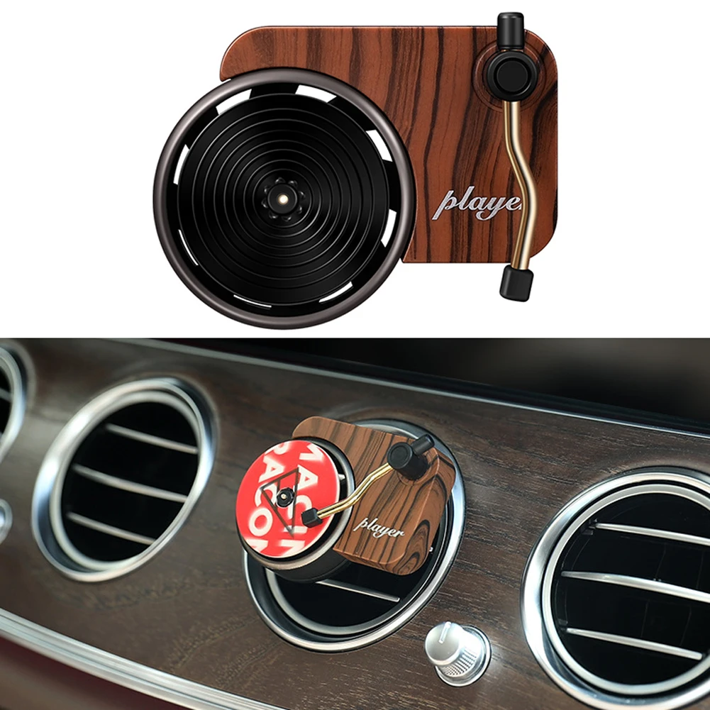 

Record player Car Perfume Clip Air Freshener Phonograph Auto Air Vent Fragrance Smell Diffuser Solid Balm Interior Accessories