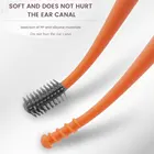 Инструмент для удаления ушного воска, набор для чистки ушей, палочки для удаления ушной раковины, силиконовый инструмент для удаления ушной раковины с двойной головкой, спиральный тампон для чистки ушей