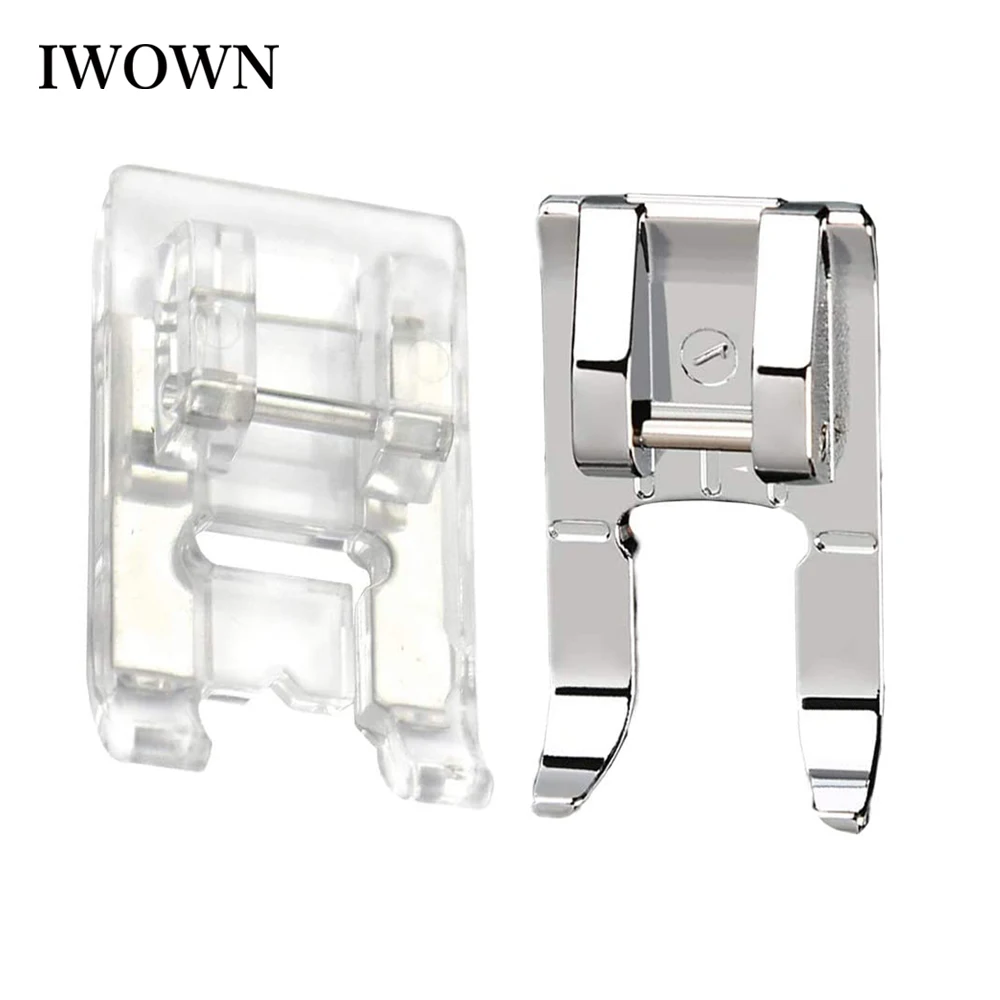 

1/2/4pcs Clear Open Toe Satin Stitch Presser Foot Snap On Open Toe Press Foot for Household Low Shank Sewing Machine