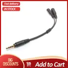 Кабель-Разветвитель для наушников 3,5 мм, аудиоразъем, разветвитель, Удлинительный кабель, прочный 3,5 мм штекер на 2 порта 3,5 мм гнездовой кабель AUX 3,5