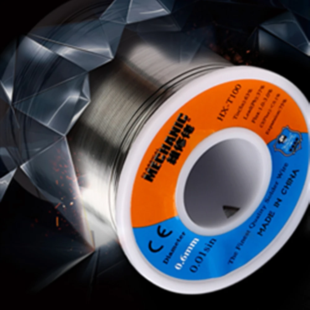 

200g HX-100 High Quality 63/37 Rosin Core Solder Wire Flux 2% Tin Lead Solder Iron Welding Wire Reel 0.5mm-2.0mm