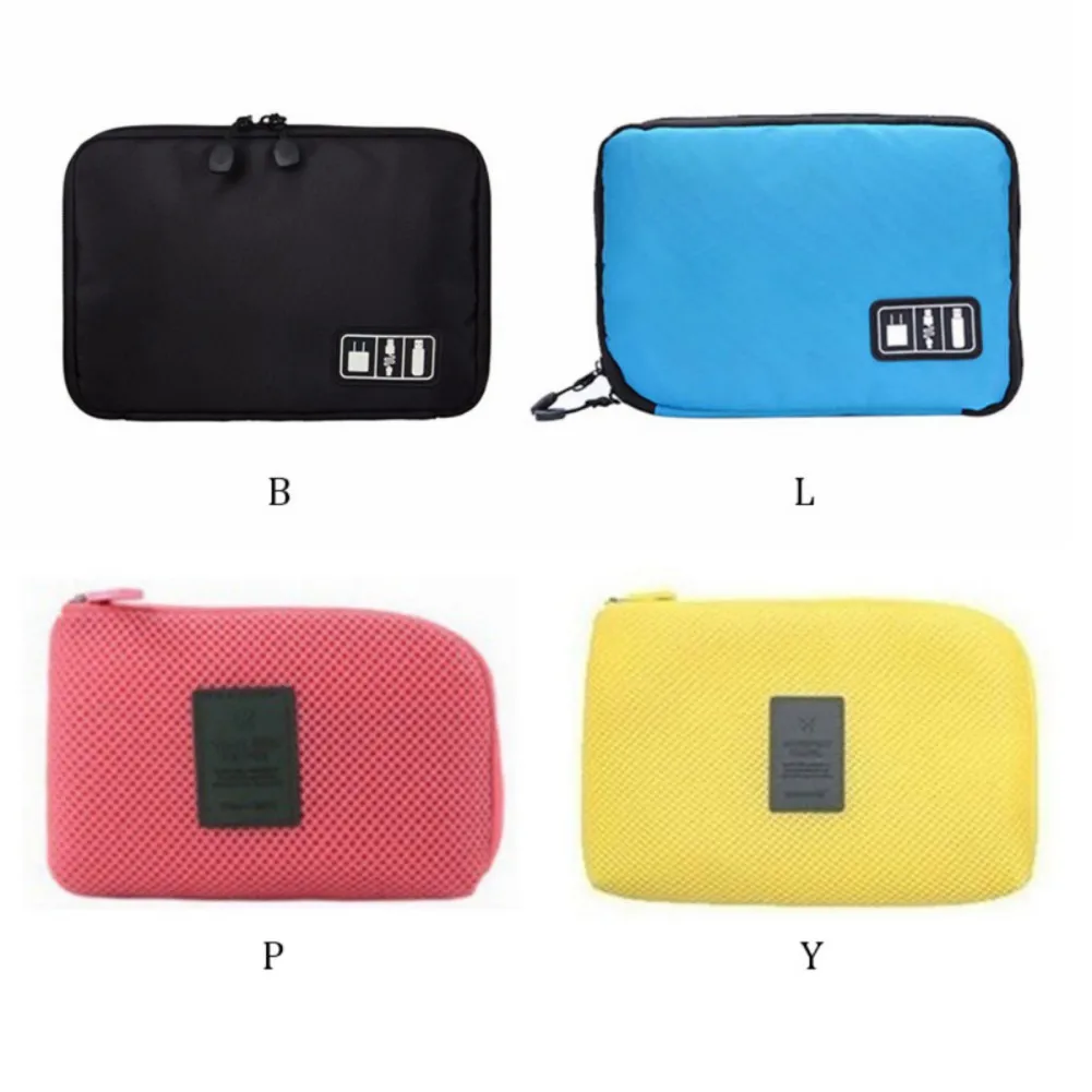 Digital Storage Bag USB Data Cable Organizer Earphone Wire Pen Power Bank Kit Case Pouch for Outdoor Travel Hiking Camping | Спорт и