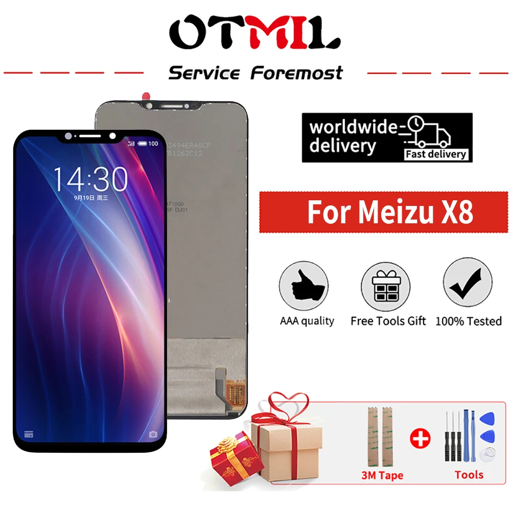 

6,2 "Оригинальный ЖК-дисплей для Meizu X8, ЖК-дисплей, сенсорный экран с рамкой, дигитайзер в сборе для MEIZU X8, сменный ЖК-экран