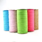 Эластичная лента для масок, разноцветная плоская эластичная лента для шитья, 3 мм, 100 ярдов