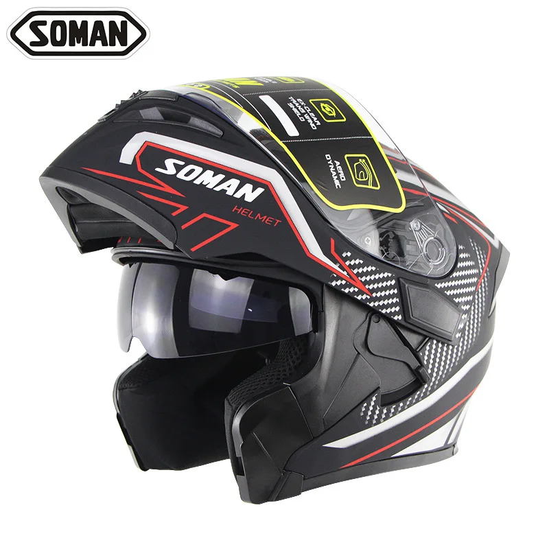 Зимний мужской гоночный Мотокросс на все лицо откидной шлем Casco Moto мотоцикл