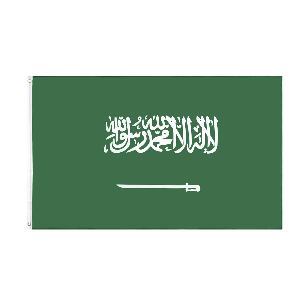Флаг размером 60 х90 90 х150 см флаги Саудовской Аравии полиэстер подвесной флаг для