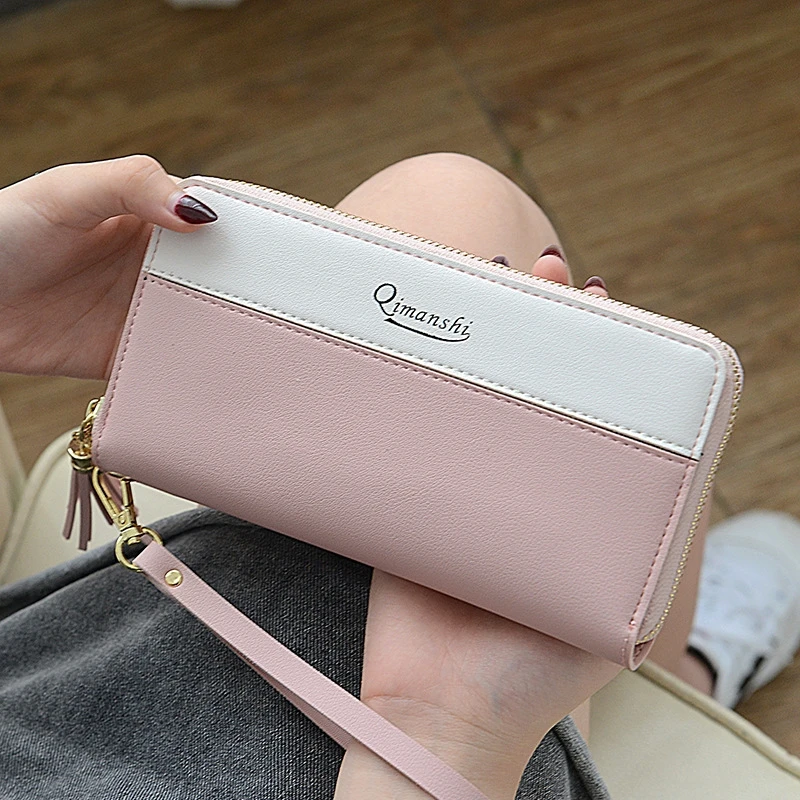 Женская сумка-кошелек Длинная женская сумка-клатч в Корейском стиле сумка на
