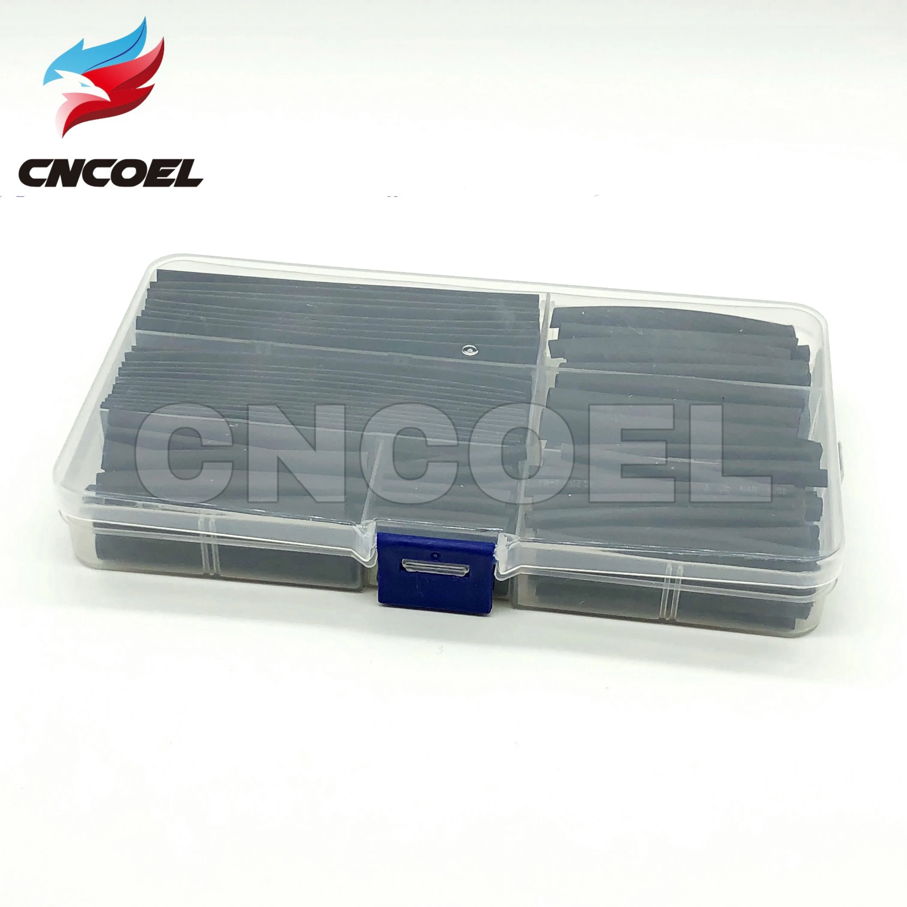 

150pcs/Box 2:1 Polyolefin Heat Shrink Tubing Tube Sleeving Wire Electrical Insulation Cable Kit 8 Sizes 2-13mm Black Assortment