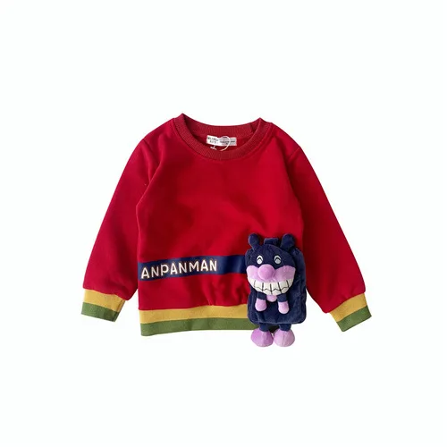 Tonytaobaby/осенне-зимняя одежда; Новинка; милая сумка для мальчиков и девочек; детская одежда с рисунком; Детский свитер - Цвет: Красный