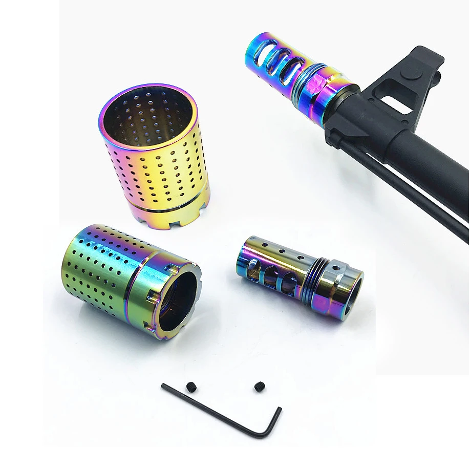 

Toy diy 14 reverse tooth jm9th gen9 ACR S.R universal modifi water bullet gun 19MM colorful giant incense burner fire cap MD55