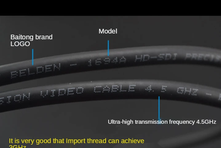 75Ohms Professional HD digital coaxial Cable RCA to male video Audio For DAC TV spdif Gold speaker hifi Subwoofer | Электроника