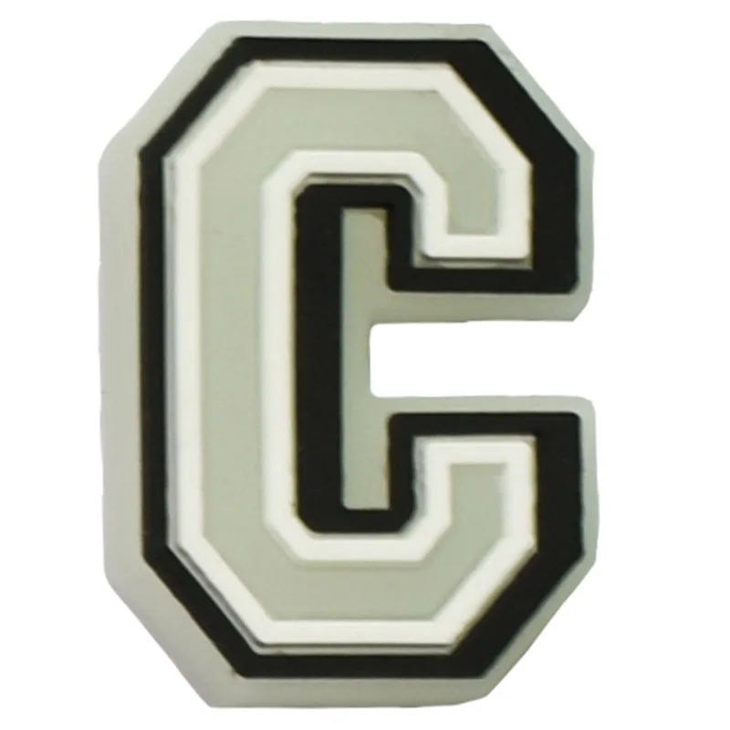 Hot 1pcs letter and number PVC Shoe Charms DIY Luminous Shoe Aceessories Fit croc Clogs buckle Decorations kids X-mas Gifts jibz