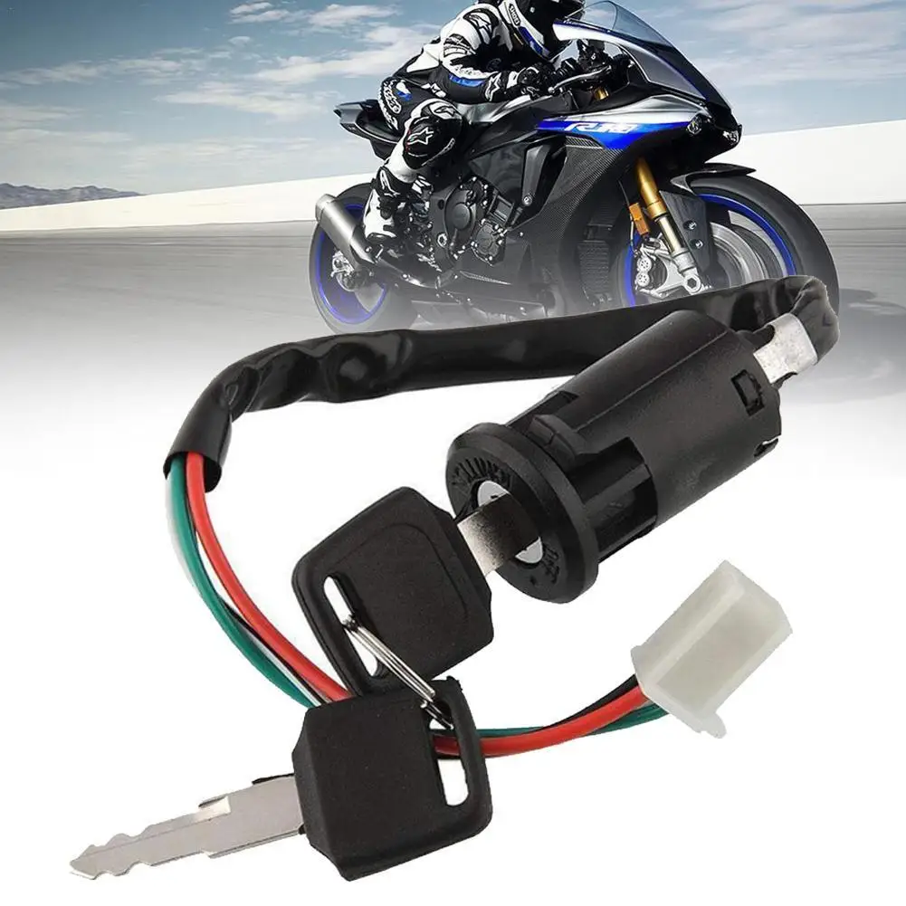 

General Motorcycle Ignition Switch Key With Wire For Motorcycle Accessories Engine Start Switch Door Lock