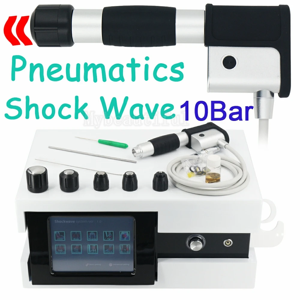 

Extracorporeal Shock Wave Therapy Machine 10 Bar Newest Physical Pneumatic Shockwave ED Treatment Pain Relief Body Relax Massage