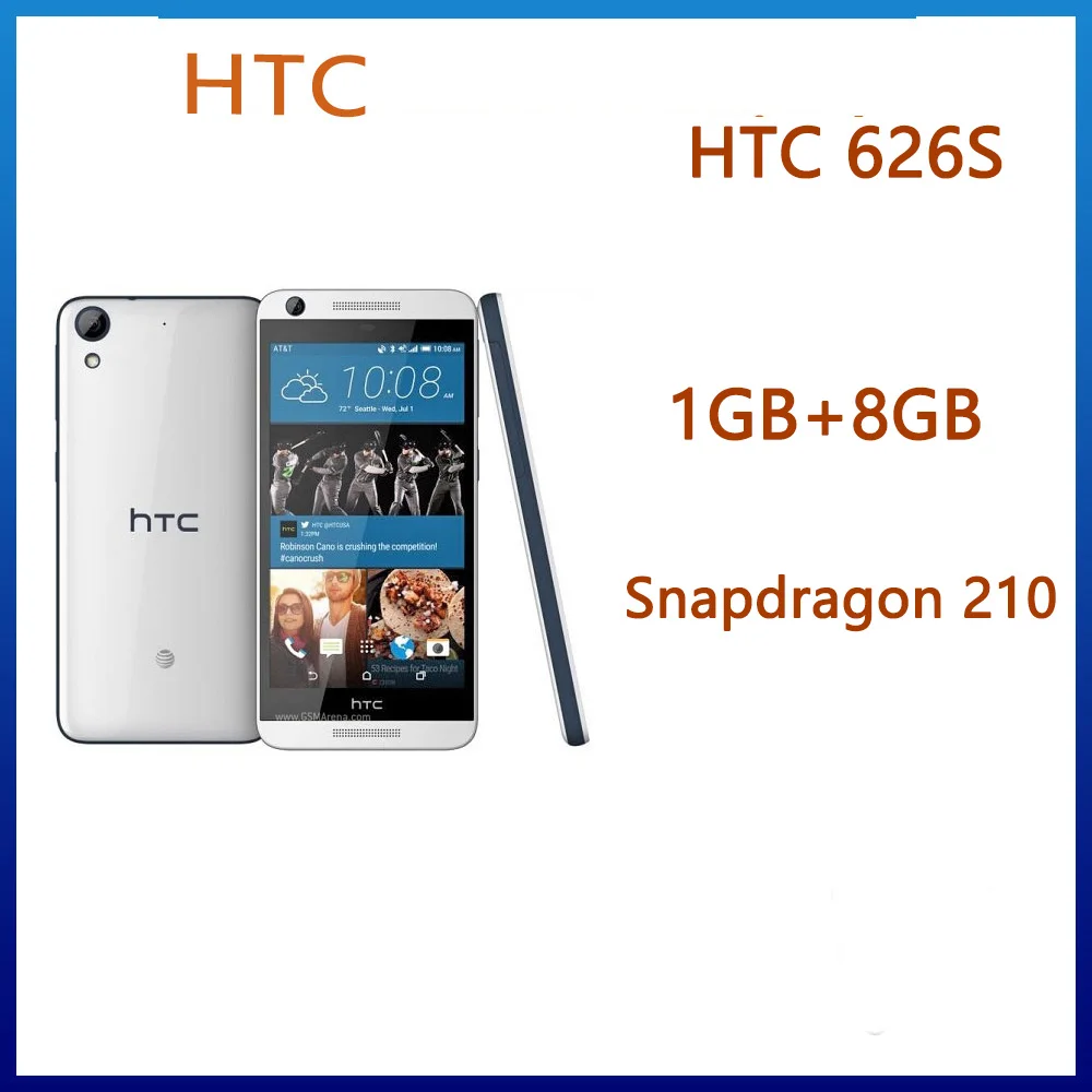 

Мобильный телефон HTC Desire 626s, экран 5,0 дюйма, 72x1280 пикселей, 1 Гб + 8 Гб, 98 новый мобильный телефон