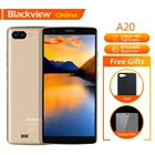 Оригинальный смартфон Blackview A20, экран 5,5 дюйма, 1 Гб + 8 Гб, четырёхъядерный процессор MTK6580M, Android GO 18:9, 3G, две SIM-карты, модный тонкий мобильный телефон