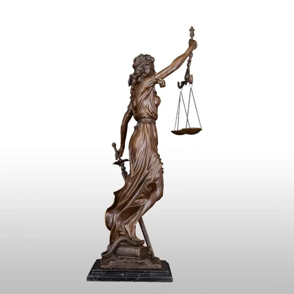 ArtsHom DS008 76 см большая леди весы справедливости статуя бронзовая греческая