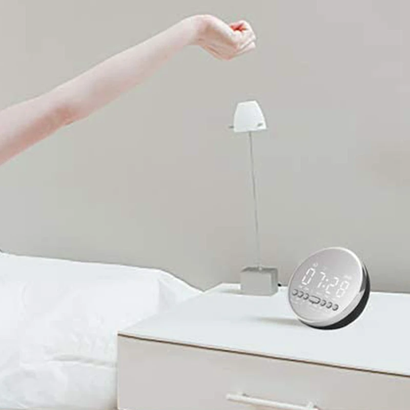 

Multifunctional Alarm Clock with FM Radio,Digital LED Alarm Clock with Bluetooth Speaker,for Bedrooms