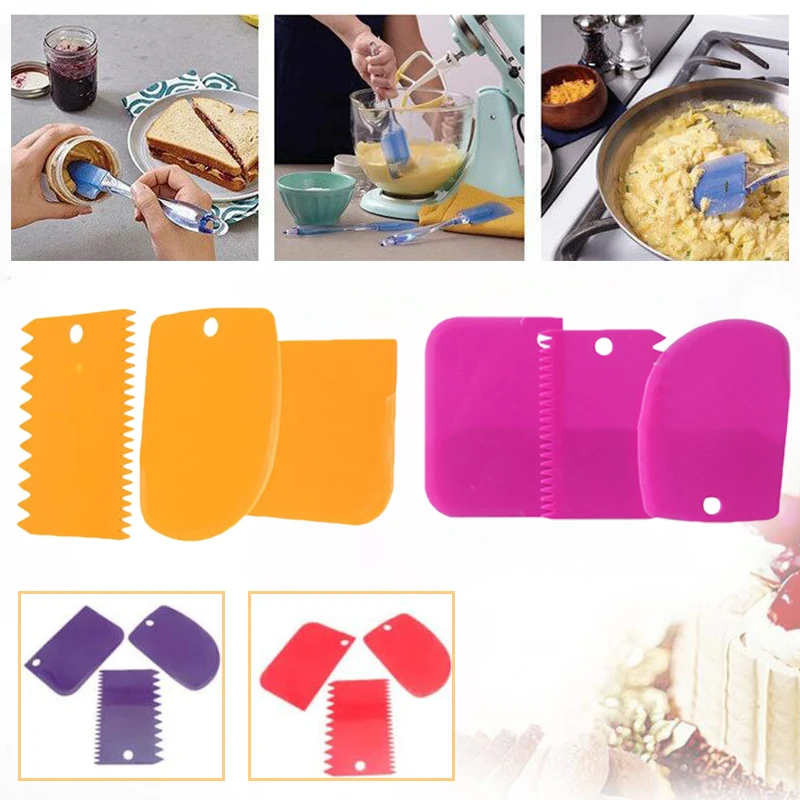 Скребок для глазировки помадки торта выпечки 3 шт./компл. | Дом и сад