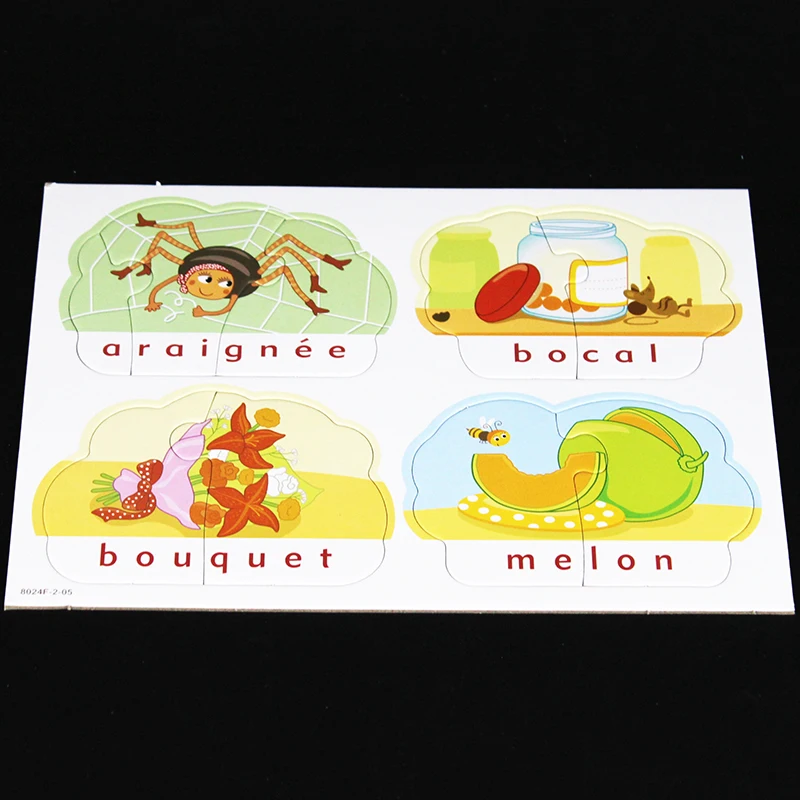 Дошкольное обучение для детей французская версия головоломка Монтессори из