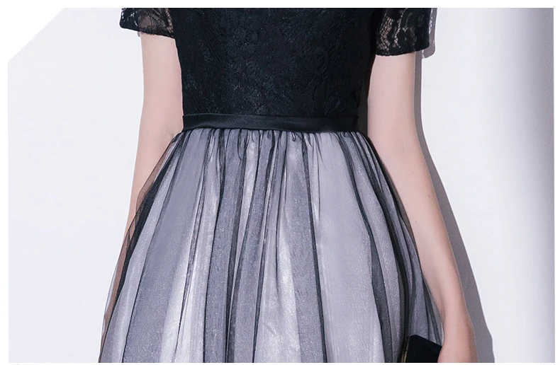 Robe de soiree красивое элегантное кружевное вечернее платье модное кружевное черное вечернее платье невесты вечернее платье