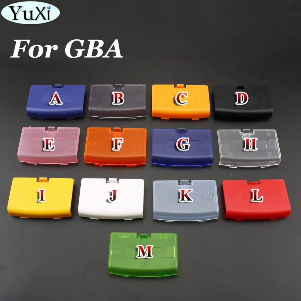 YuXi 50pcs/lot Multi-Color Battery Cover Back Door Lid Replace For Nintend for Gameboy Advance for GBA Console Purple yellow red